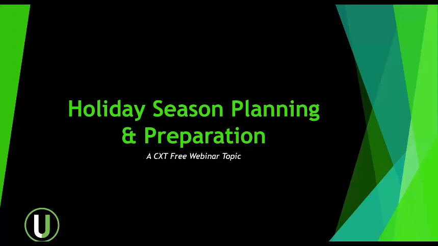 Holiday Preparedness Part 2 - Dec 2020