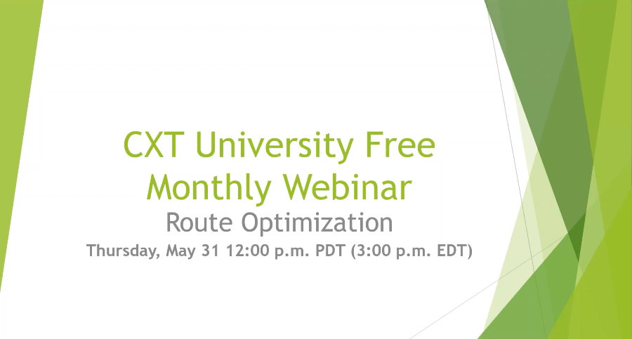 Route Optimization - May 2018