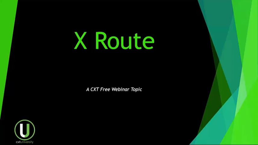 Getting to Know X Route - Sep 2020