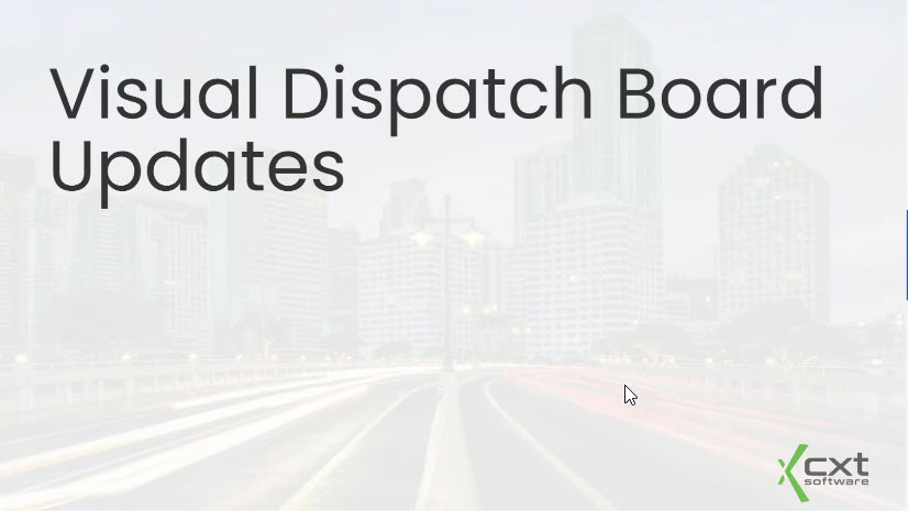 Visual Dispatch Board - November 2023